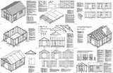 16' x 12' Classic Garden Gable Storage Shed Project Plans - Design #21612