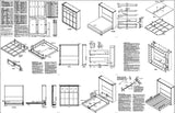 Murphy Mission King Vertical Wall Bed Plans, Design 1KVWB