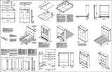 Murphy Easy Panel Vertical Queen Wall Bed Plans, Design 6QVWB