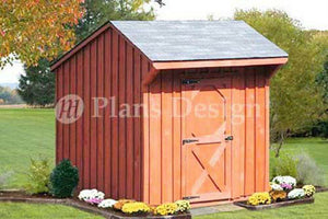 6' x 10' Storage Shed / Playhouse Saltbox Plans, Material List Included 6' x 10' Storage Shed / Playhouse Saltbox Plans, Material List Included